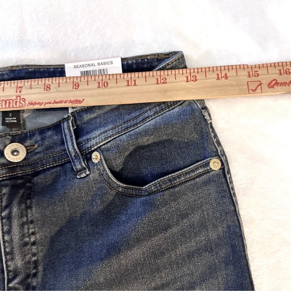 INC Denim Mid Rise Skinny Crop Jeans 2/26 Light Indigo Faded Wash NWT - Picture 12 of 15